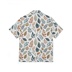 Vibrant Hawaiian Camp Shirt - Tropical Linen Texture - Dipaliz - Shirts - Xs
