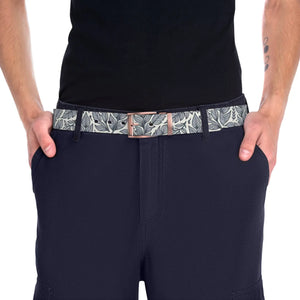 Water-resistant Leaves Pattern Belt - Buckle Options - Dipaliz - Belts