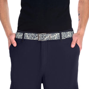 Water-resistant Leaves Pattern Belt - Buckle Options - Dipaliz - Belts