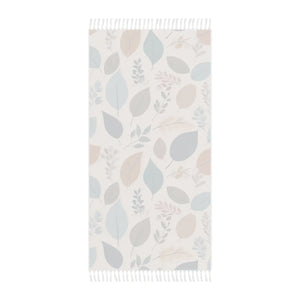 Boho Beach Cloth Leaves Pattern Soft Polyester Dipaliz - Towels