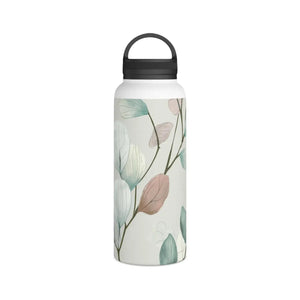 Stylish Double-wall Stainless Mug - Handle Lid - Dipaliz - Water Bottles