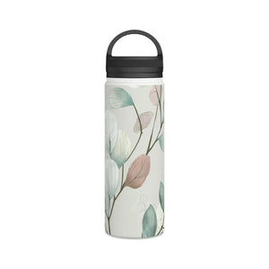 Stylish Double-wall Stainless Mug - Handle Lid - Dipaliz - Water Bottles