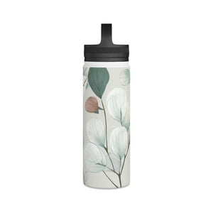 Stylish Double-wall Stainless Mug - Handle Lid - Dipaliz - Water Bottles