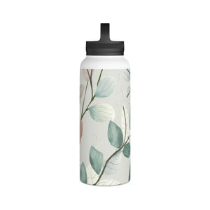 Stylish Double-wall Stainless Mug - Handle Lid - Dipaliz - Water Bottles