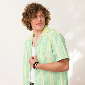 Breathable Leaves Unisex Button Shirt - Summer Adventure - Dipaliz - Shirts