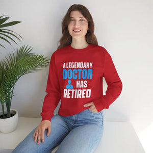 Retired Doctor Crewneck Sweatshirt - Celebrate your Legacy - Dipaliz - Sweatshirts