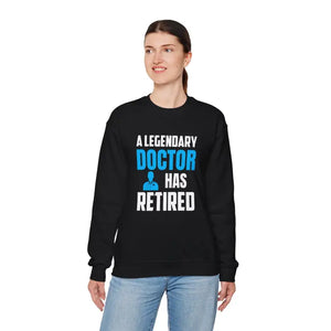 Retired Doctor Crewneck Sweatshirt - Celebrate your Legacy - Dipaliz - Sweatshirts