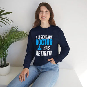 Retired Doctor Crewneck Sweatshirt - Celebrate your Legacy - Dipaliz - Sweatshirts