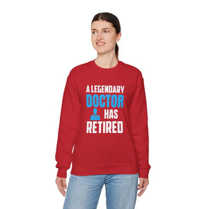 Retired Doctor Crewneck Sweatshirt - Celebrate your Legacy - Dipaliz - Sweatshirts