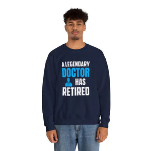 Retired Doctor Crewneck Sweatshirt - Celebrate your Legacy - Dipaliz - Sweatshirts