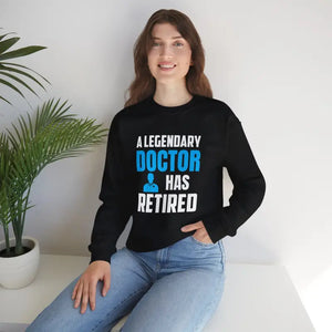 Retired Doctor Crewneck Sweatshirt - Celebrate your Legacy - Dipaliz - Sweatshirts