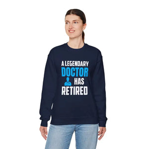 Retired Doctor Crewneck Sweatshirt - Celebrate your Legacy - Dipaliz - Sweatshirts