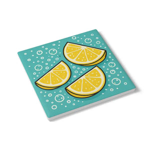 Premium Lemon Slices Ceramic Coaster Home Decor - Dipaliz - Square / one Size - Coasters