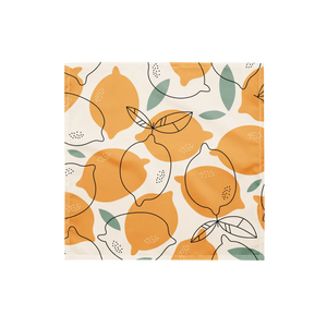 Lemon Print Bandana - Eco Friendly Recycled Fabric - Dipaliz - Bandanas & Headties