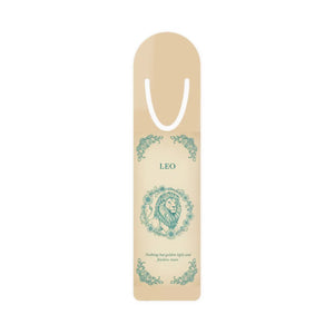 Leo Zodiac Bookmark, Decorative Lion Astrology Metal with Inspirational Quote - Bookmarks