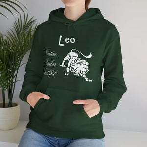 Leo Zodiac Sign Unisex Heavy Blend Hooded Sweatshirt - Hoodies