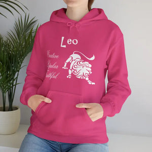 Leo Zodiac Sign Unisex Heavy Blend Hooded Sweatshirt - Hoodies