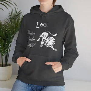 Leo Zodiac Sign Unisex Heavy Blend Hooded Sweatshirt - Hoodies