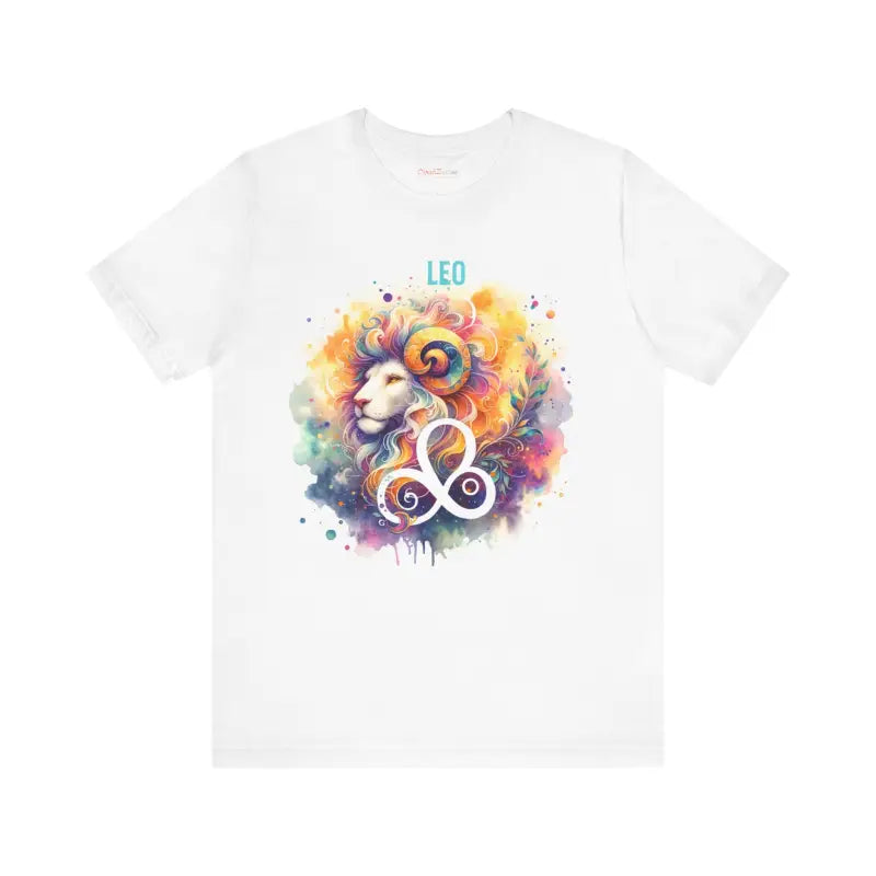 Starry Leo Zodiac Sign Tee - Unisex Jersey Short Sleeve - T-shirt