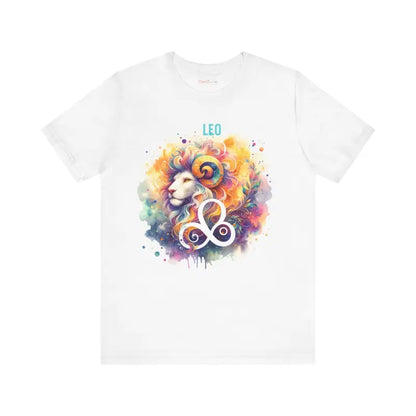 Starry Leo Zodiac Sign Tee - Unisex Jersey Short Sleeve - T-shirt