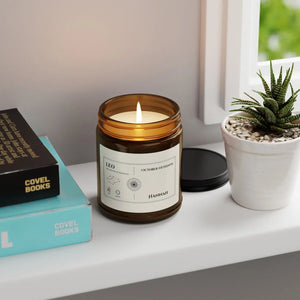 Custom Personalized Leo Zodiac Soy Candle - Dipaliz - Candles