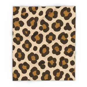 Cozy Throw Fleece Blanket Leopard Print Warm Style Dipaliz - 50’’ × 60’’ - Blankets