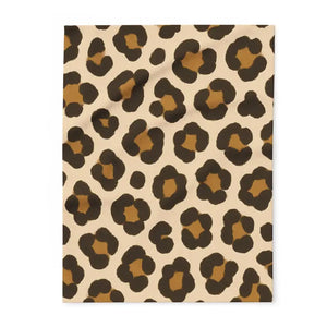Cozy Throw Fleece Blanket Leopard Print Warm Style Dipaliz - 30’’ × 40’’ - Blankets