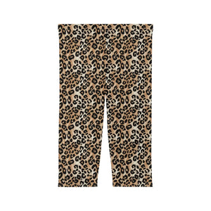 Leopard Print Capri Leggings - Luxe Fabric Activewear - Dipaliz