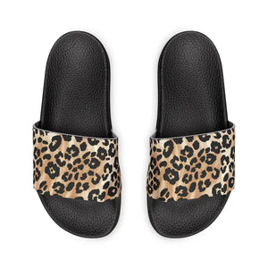 Leopard Print Slide Sandals - Removable Strap Pool and Beach - Dipaliz - Shoes