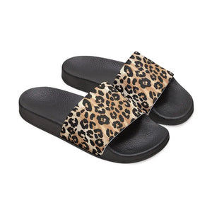 Leopard Print Slide Sandals - Removable Strap Pool and Beach - Dipaliz - Shoes