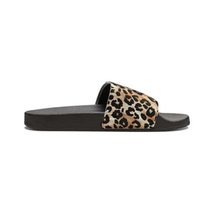 Leopard Print Slide Sandals - Removable Strap Pool and Beach - Dipaliz - Shoes