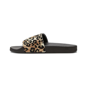 Leopard Print Slide Sandals - Removable Strap Pool and Beach - Dipaliz - Shoes