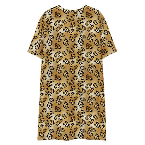Bold Leopard Print – Oversized Cotton Blend - Dipaliz - Dresses - Xs