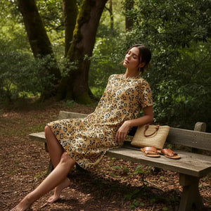 Bold Leopard Print – Oversized Cotton Blend - Dipaliz - Dresses - Xs