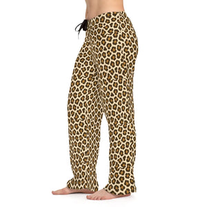 Leopard Print Pajama Pants - Cozy Animal Pjs - Dipaliz - Pajamas