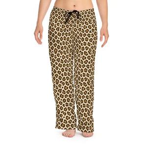 Womens Pajama Pants Leopard Print Cozy Loungewear Dipaliz - Xs / White Stitching - Pajamas