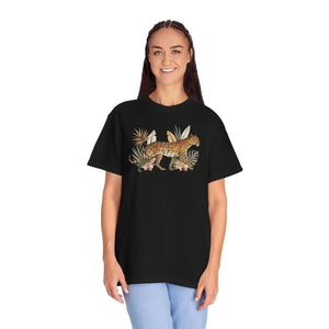 Leopard Garment-dyed T-shirt - Ring-spun Cotton - Dipaliz - T-shirts