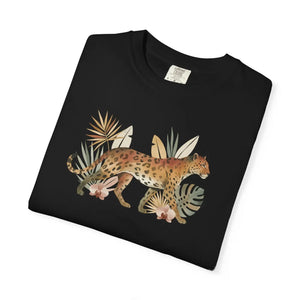 Leopard Garment-dyed T-shirt - Ring-spun Cotton - Dipaliz - T-shirts