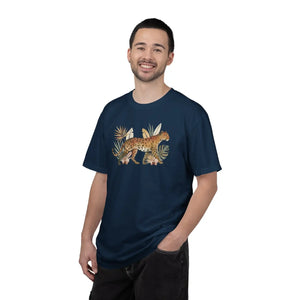 Leopard Garment-dyed T-shirt - Ring-spun Cotton - Dipaliz - T-shirts