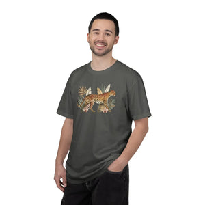 Leopard Garment-dyed T-shirt - Ring-spun Cotton - Dipaliz - T-shirts