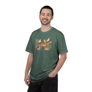 Leopard Garment-dyed T-shirt - Ring-spun Cotton - Dipaliz - T-shirts
