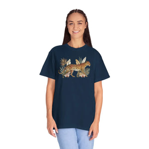 Leopard Garment-dyed T-shirt - Ring-spun Cotton - Dipaliz - T-shirts