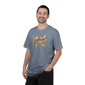 Leopard Garment-dyed T-shirt - Ring-spun Cotton - Dipaliz - T-shirts