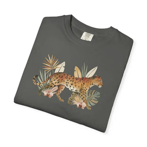 Leopard Garment-dyed T-shirt - Ring-spun Cotton - Dipaliz - T-shirts