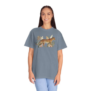 Leopard Garment-dyed T-shirt - Ring-spun Cotton - Dipaliz - T-shirts