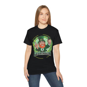 Cheerful Leprechaun Unisex Ultra Cotton Tee - Patricks Day - Dipaliz - T-shirts