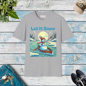 T-shirt - Unisex Softstyle Snowman Tee - Winter Cozy Style - Dipaliz Sport Grey / s