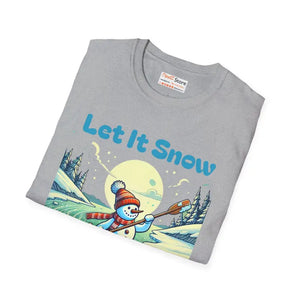 T-shirt - Unisex Softstyle Snowman Tee - Winter Cozy Style - Dipaliz
