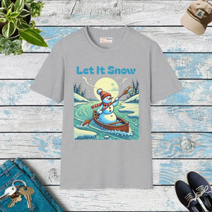 Softstyle Snowman Tee - Eco-friendly Winter Cotton - Dipaliz - T-shirts - s