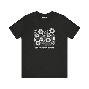 Soft Cotton T-shirt - Soul Bloom Tapered Shoulders - Dipaliz - T-shirts